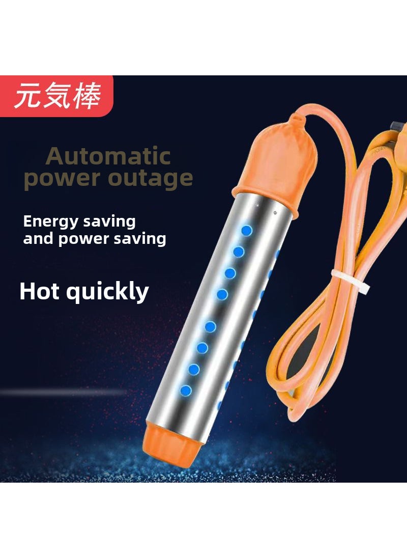 Generic Stainless Steel Thermostatic Heater with Timer 3000W automatic power-off with indicator light 