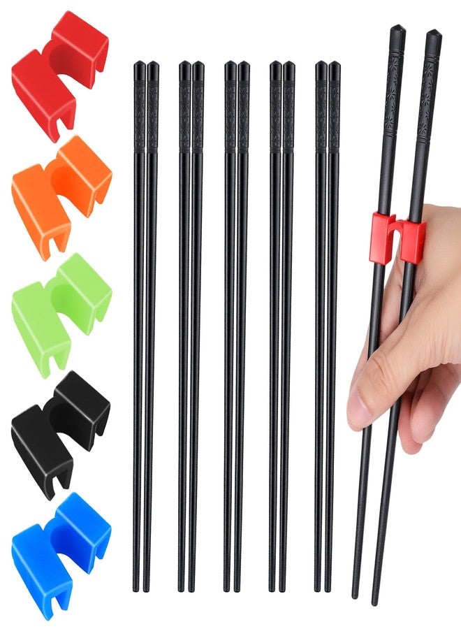 KFHENSOMR 5Pcs Training Chopsticks for Adults 5Pcs Chopstick Trainer(10Pcs) - Image 1