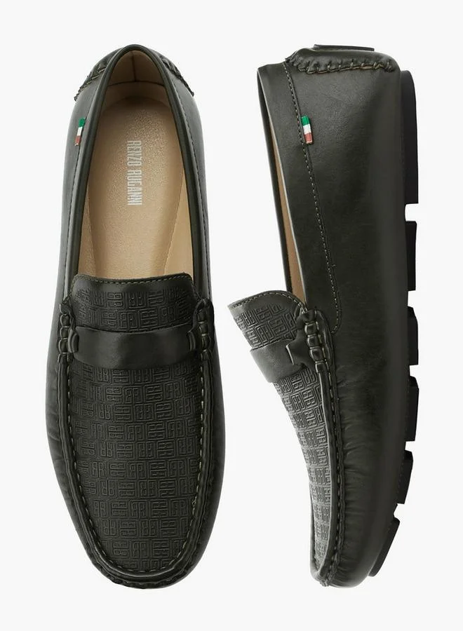 Renzo Ruganni GREEN Men Slip-On Loafers for Men | Best Price UAE