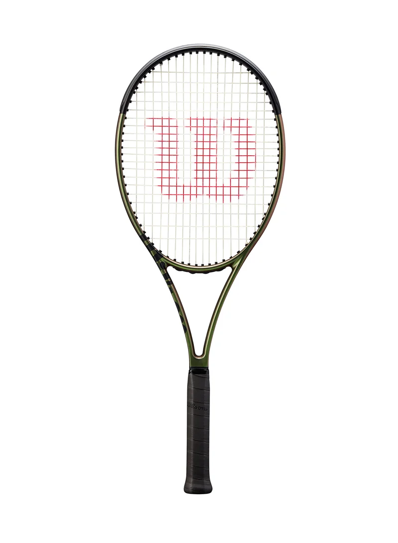 Blade 98 (18X20) V8 Tennis Racket, 18x20, Adults, Intermediate/ Advanced - Green/ Bronze/ Black