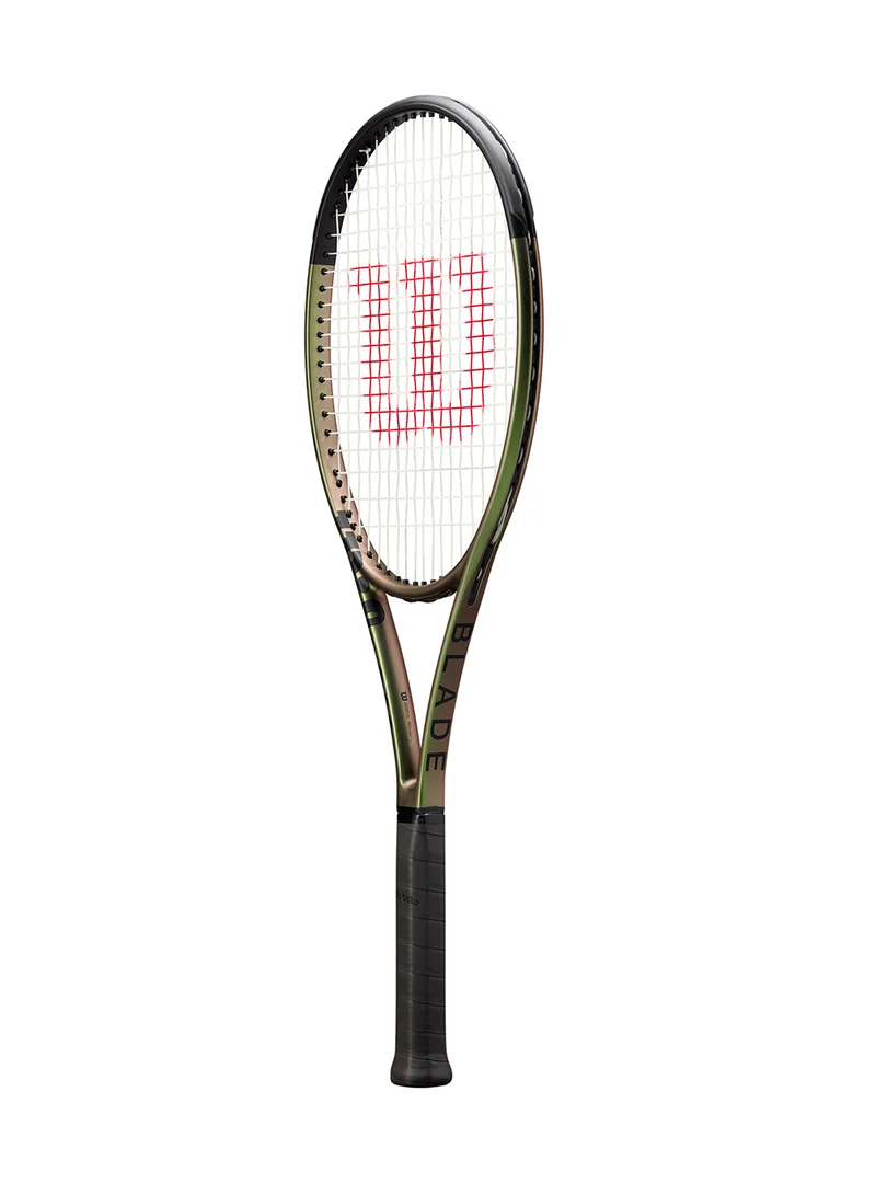 Wilson  Blade 98 (18X20) V8 Tennis Racket, 18x20, Adults, Intermediate/ Advanced - Green/ Bronze/ Black  | Best Price UAE