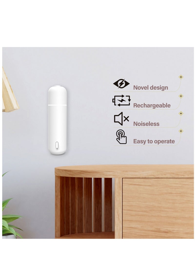 ALDROFARM Aldro Aromas Mini Car Aroma Diffuser Kit With 6 pcs 5ml Fragrance Refills Air Humidifier Purifier Aromatherapy Essential Oil Humidifier Diffuser, Multi-Functional, Long Lasting Effect (WHITE)  - Image 5