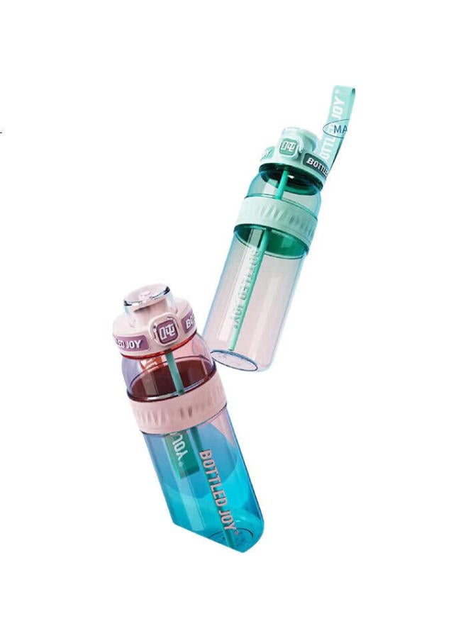 Bottled Joy زجاجة مياه رياضية بسعة كبيرة من بوتل جوي تريتان، كوب تان تان المقاوم للحرارة، زجاجة مياه لطلاب الجامعات - Image 3