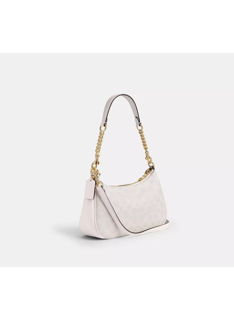 coachoutlet Bag for Ladies classic teri shoulder bag, crossbody bag, handbag Glacier White - Image 4