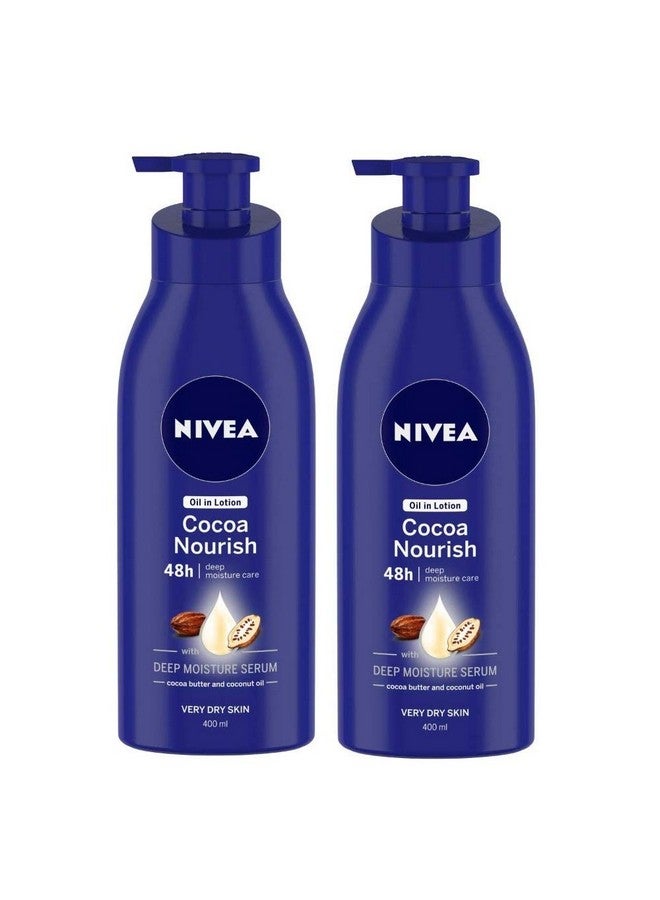 Nivea Cocoa Nourish Deep Moisture Serum (400 Ml) Pack Of 2Each - Image 1