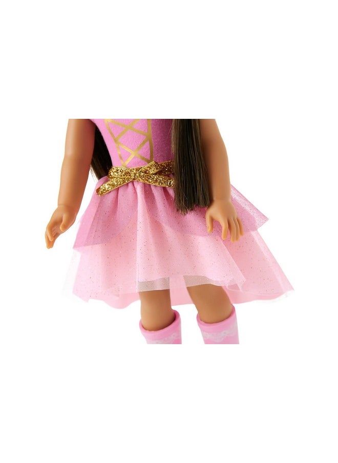 American Girl - Welliewishers Ashlyn 14.5Inch Doll With Brown Eyes, Freckled Cheeks, Long Brown Hair, Petalpink Leotard, Detachable Pink Glitter Skirt, Ages 4+ - Image 1
