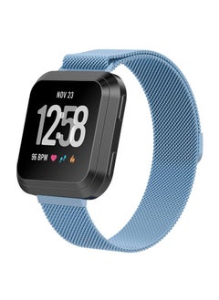 Replacement Strap For Fitbit Versa 2 / Fitbit Versa / Fitbit Versa Lite Milanese Watch Band,, Small Size: 2.3x22.5cm Ice Blue