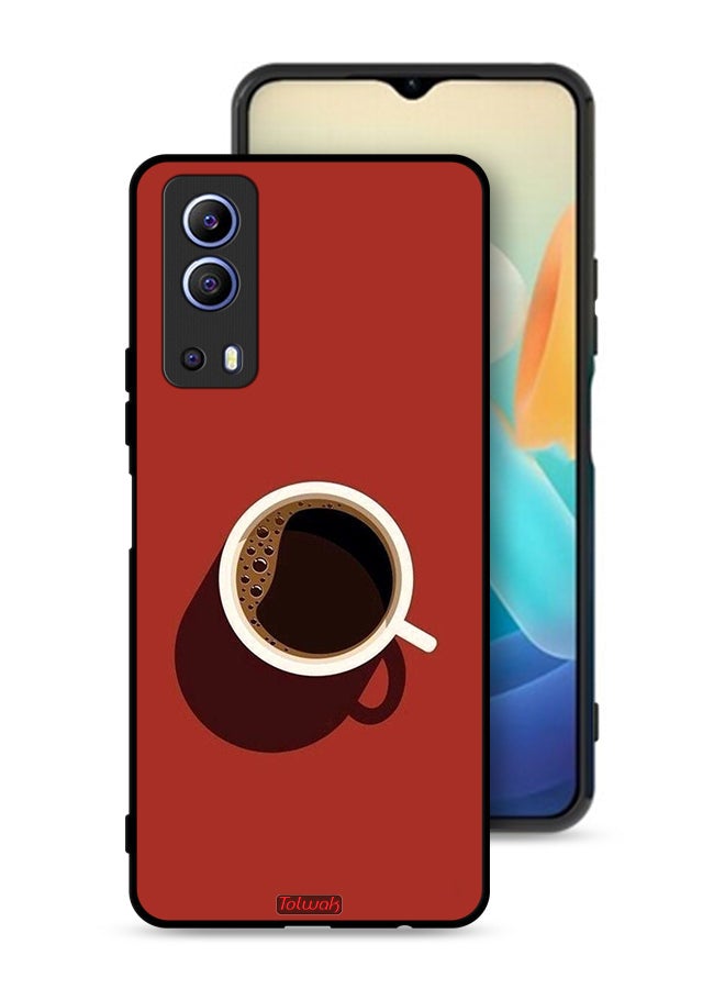 Tolwak Vivo iQOO Z3 5G Protective Case Cover Coffee Cup Art - Image 1