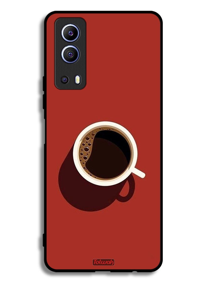 Tolwak Vivo iQOO Z3 5G Protective Case Cover Coffee Cup Art - Image 2