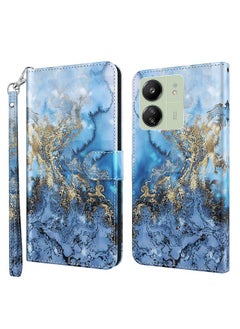 erorex Case For Xiaomi Redmi 13C 5G / 4G 3D Painting Pattern Flip Leather Phone Case  - Image 1