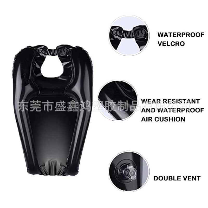 Best-Selling Inflatable Pvc Shampoo Basin Reclining Mobile Shampoo Mat Portable Folding Funnel Ear Protection Shampoo Mat - Image 4