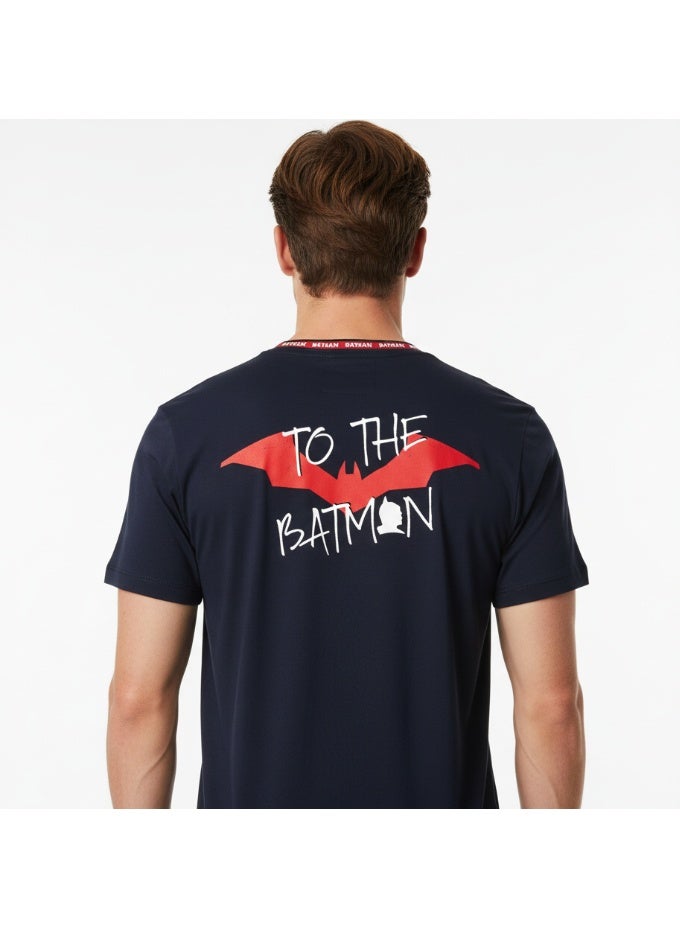 Batman PAJAMA SET MENS BATMAN SS TOP + WOVEN - Image 4