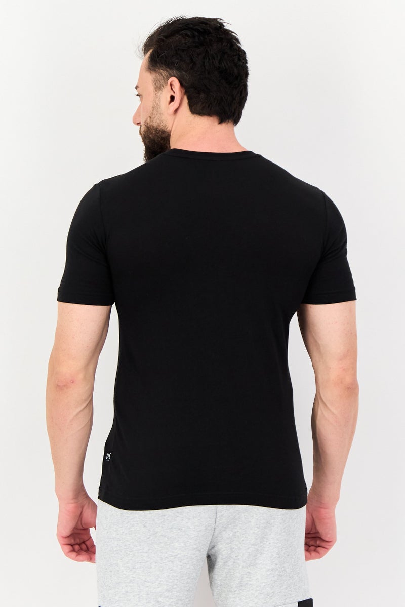 PUMA تي شيرت رياضي للرجال بأكمام قصيرة مناسب في الهواء الطلق، أسود - Image 3