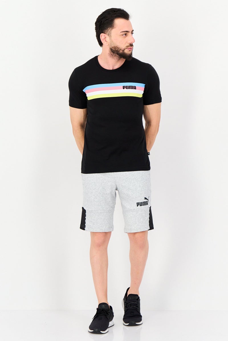 PUMA تي شيرت رياضي للرجال بأكمام قصيرة مناسب في الهواء الطلق، أسود - Image 4