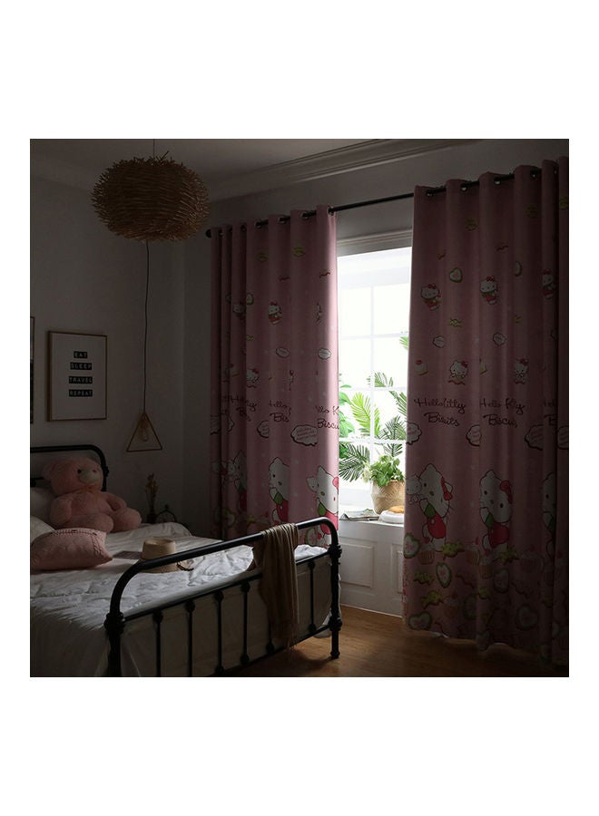 NIBEMINENT Bedroom Curtain Cartoon Hello Kitty Animal Printed Shade Curtains For Children Room multicolor 35*35*35cm - Image 3
