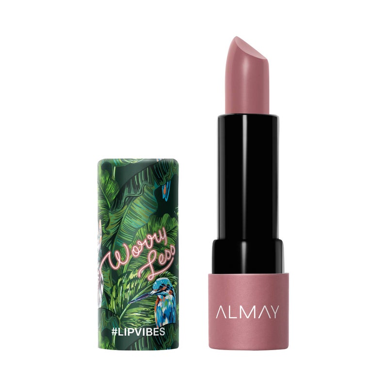 Almay Lip Vibes Lipstick with Vitamin E Oil & Shea Butter, Matte Finish, Hypoallergenic, Worry Less, 0.14 Oz - Image 3