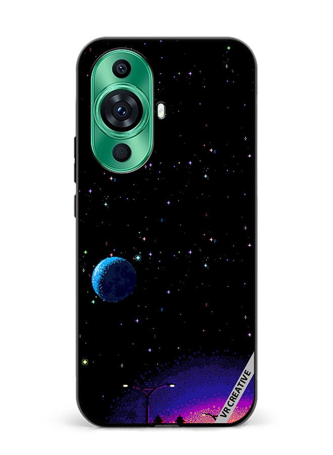 VR CREATIVE Protective Case Cover For Huawei nova 11 Pro 8-Bit Pixel Galaxy Design Multicolour - Image 1