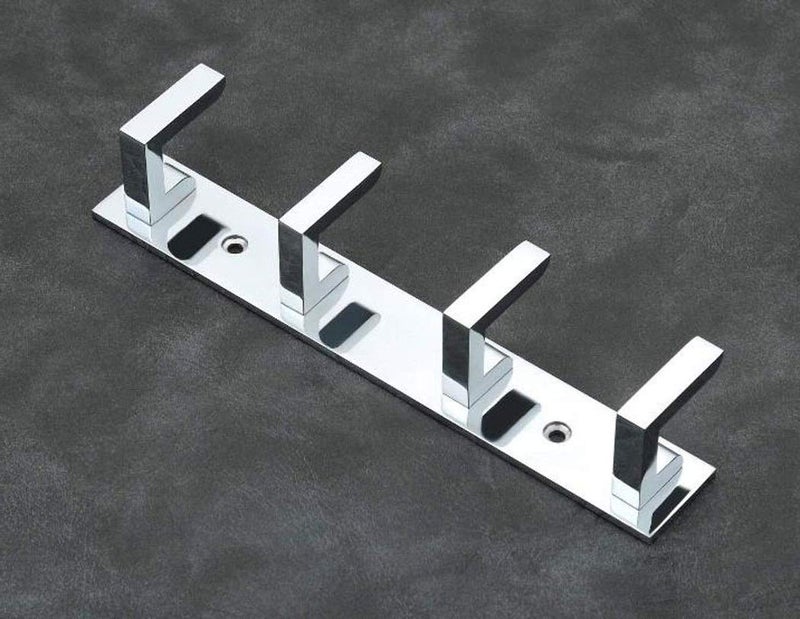 iSTAR 4 Pin Bathroom Cloth Hooks Hanger Door Wall Bedroom Bathroom Robe Hooks Rail for Hanging Keys,Clothes,Towel Steel Hook (Silver Pack of 4) - Image 4