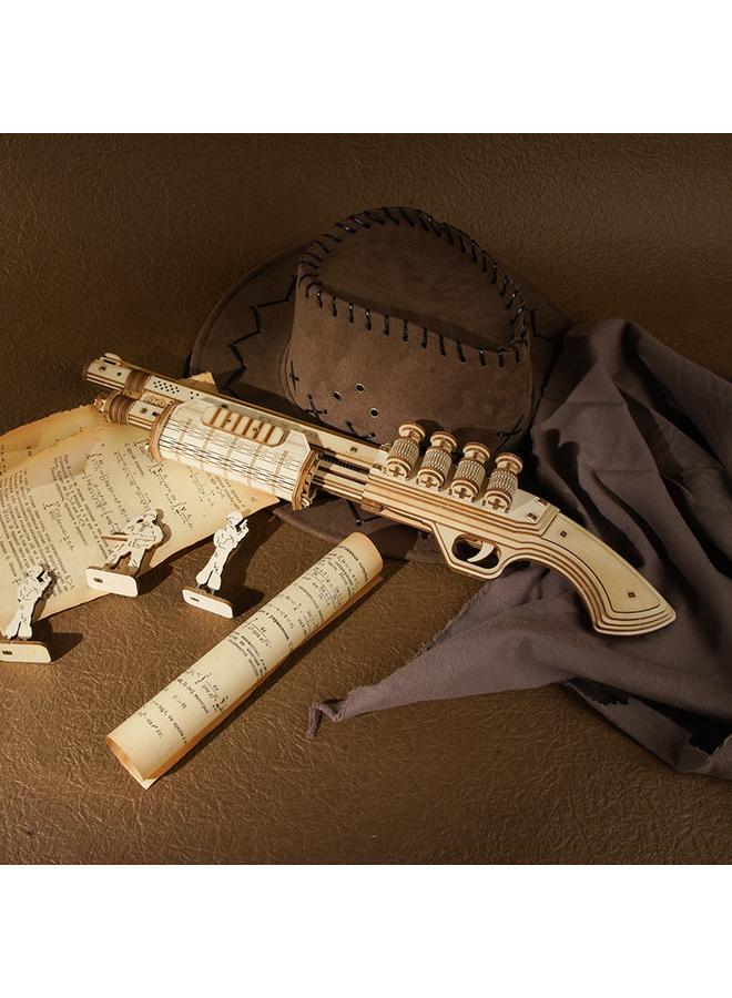 Bluejw Ruostate Ruoke Mechanical Transmission Model Wooden Hand-assembled Three-dimensional Puzzle Toy Ornaments Creative Gift - Image 1