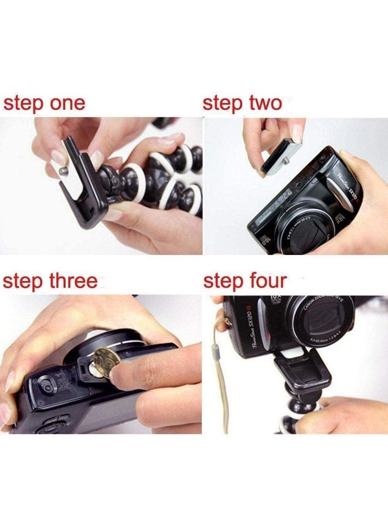 PLOKAMA - PK-775-5-in-1 Smartphone Video Rig, Camera Mount Stabilizer with LED Light, Microphone, U-Grip Handle - (Black) - Image 5