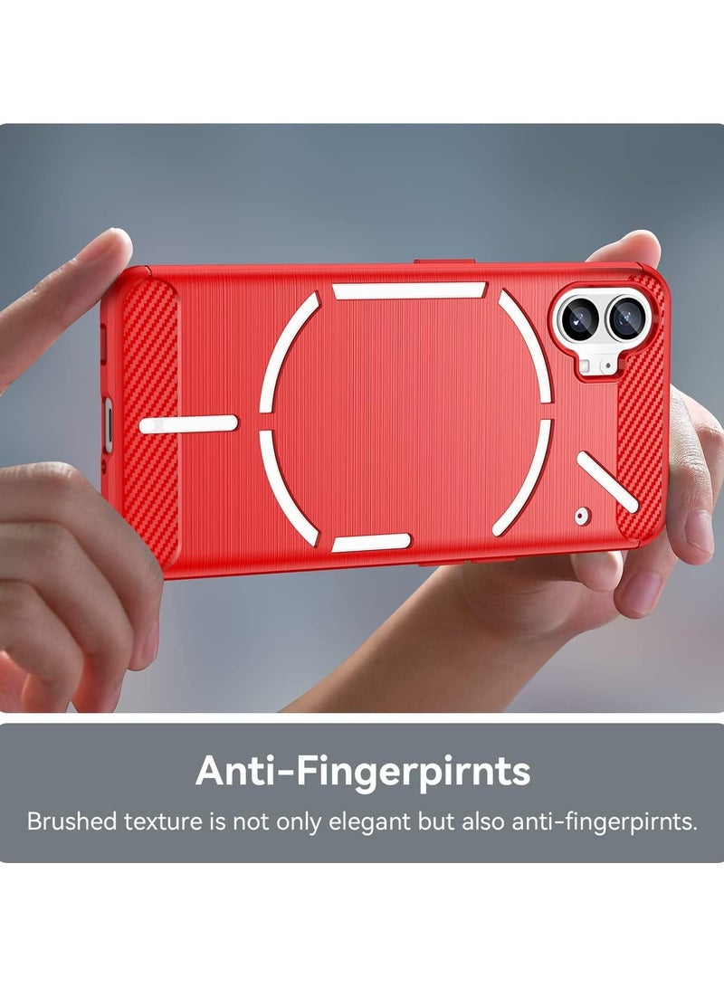 GOLDEN MASK For Nothing Phone 1 Ultra Slim Shock Absorption Soft TPU - (Red) - Image 5