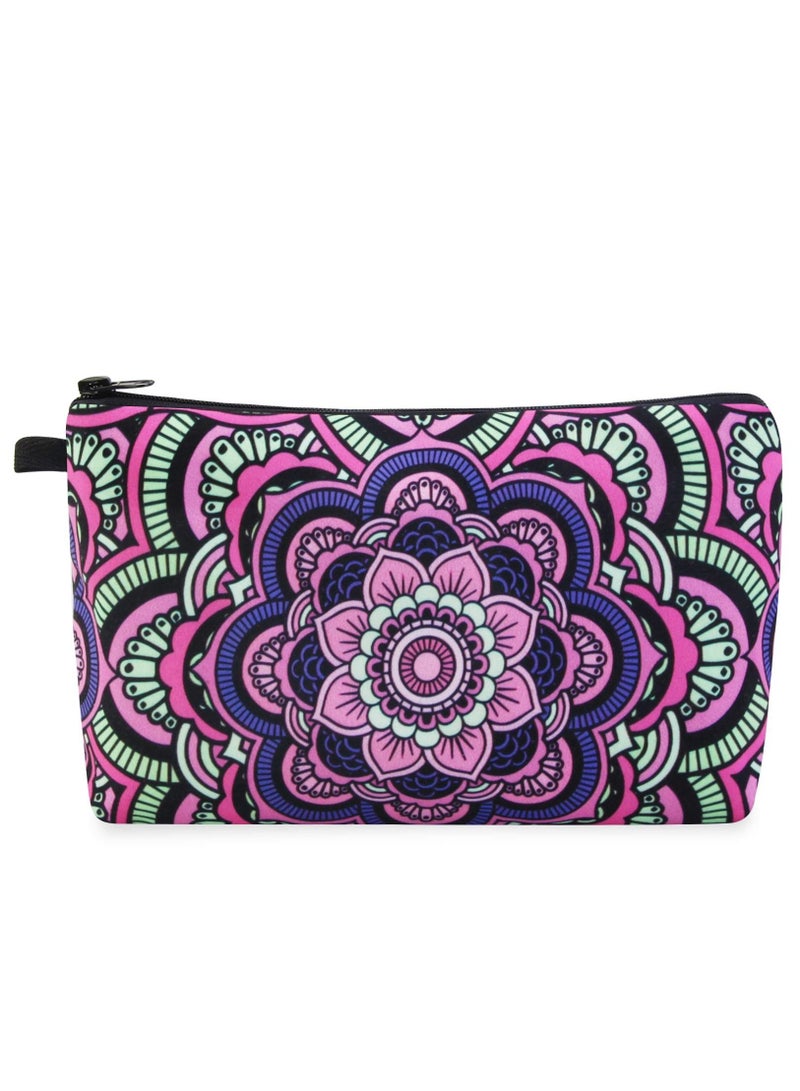 KASTWAVE Makeup Bag Waterproof Cosmetic Pouch with Black Zipper Portable Travel Cosmetic Bag for Women Lightweight Makeup Pouch for Girls  - Image 1