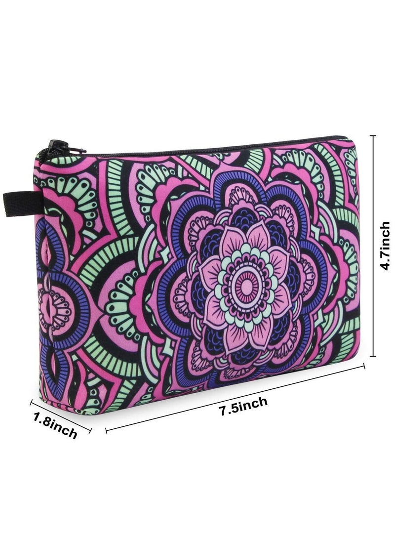 KASTWAVE Makeup Bag Waterproof Cosmetic Pouch with Black Zipper Portable Travel Cosmetic Bag for Women Lightweight Makeup Pouch for Girls  - Image 3