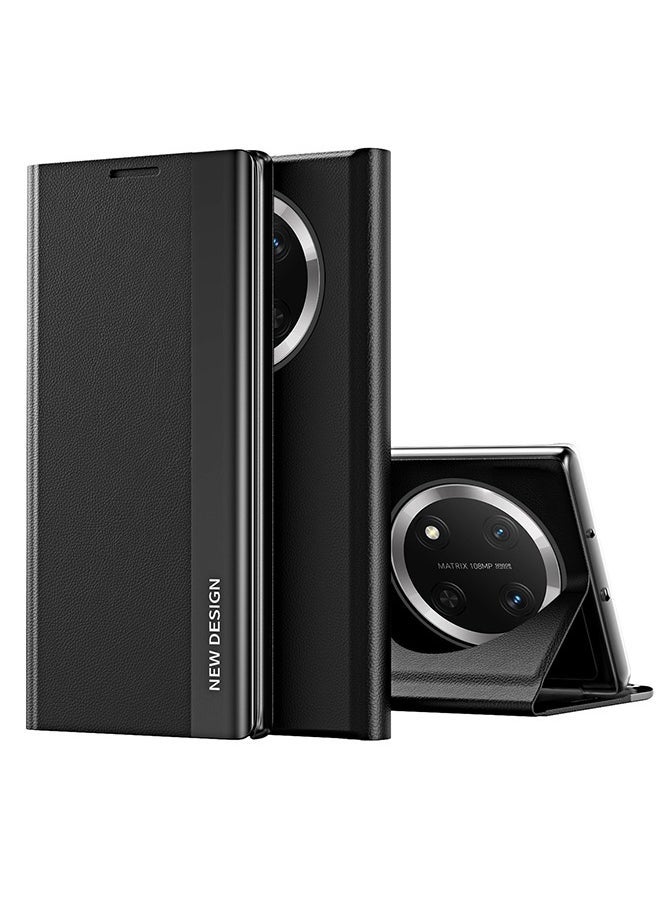 إكس ليفيل جراب قابل للطي لهاتف Honor X9c، جراب جلد TPU فائق النحافة لحماية الجسم بالكامل مع حامل مغناطيسي وغطاء هاتف مضاد للصدمات - Image 1