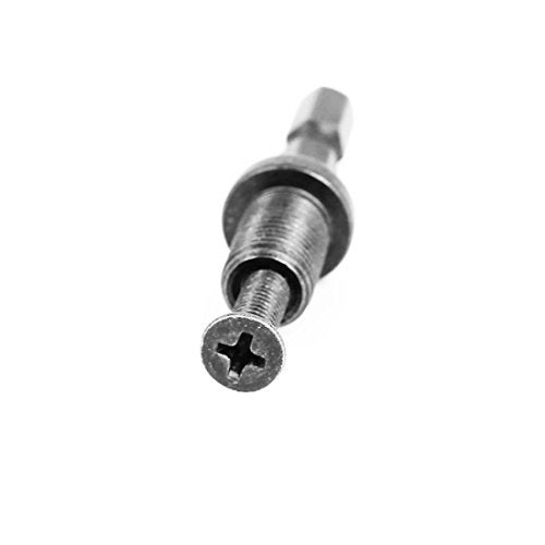LDEXIN 5pcs 1/4" Shank to 3/8-24UNF Thread Round Shank Lock Screw Drill Chuck Adapter Drill Chuck Adapter - Image 2