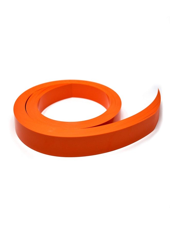 STORE FIXTURES DIRECT Decorative Gondola Shelving Pre Cut Vinyl Insert Strips 48" x 1.25" Shelf C-Channel, Orange, 100 Pack - Image 1