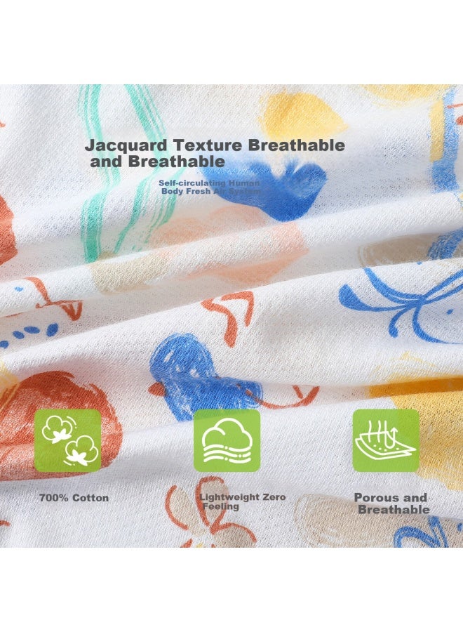 Yuzhaolin Girls' Summer Cotton Pajamas Children'S Home Wear Big Kids Clothing Romantic Short Sleeve Nightgown - Image 2