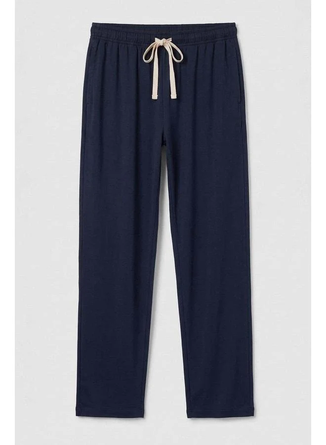Aytuğ Men's Cotton Blend Jogger Pants – Navy