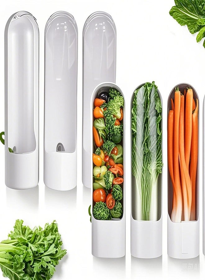 Ristpal 3Pack Herb Saver for Refrigerator for Cilantro, Parsley, Asparagus, Mint,Vegetable Preservation Containers, Keeps Greens Vegetables for 2-3 Weeks - Image 1