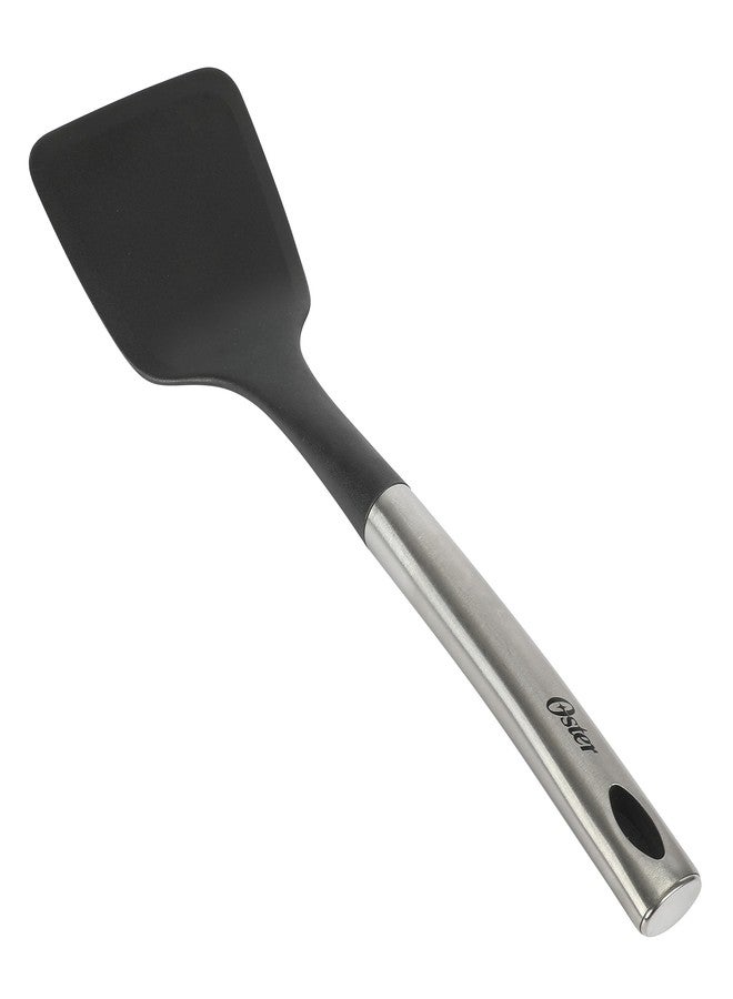 Oster Baldwyn 13" Nylon Turner Spatula - Black w/Stainless Steel Handle - Image 1