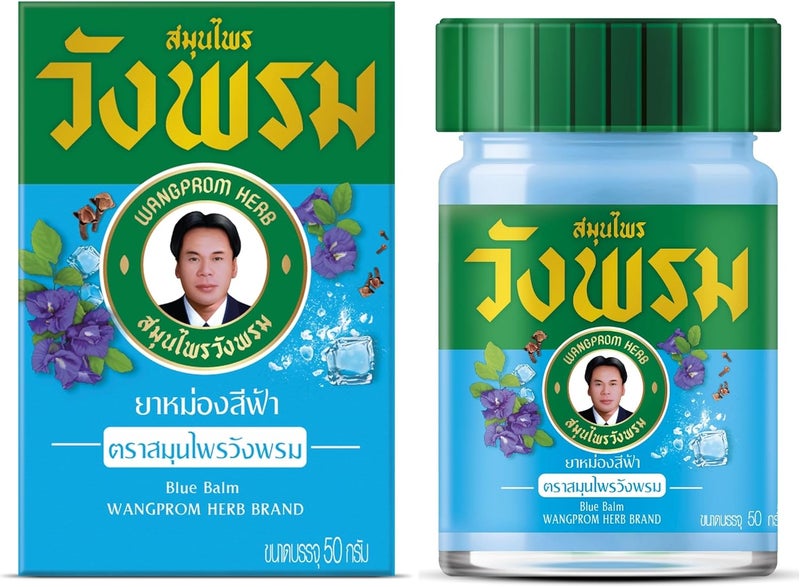 WANG PROM Herbal Balm 50g Blue Cool Salve - Image 1