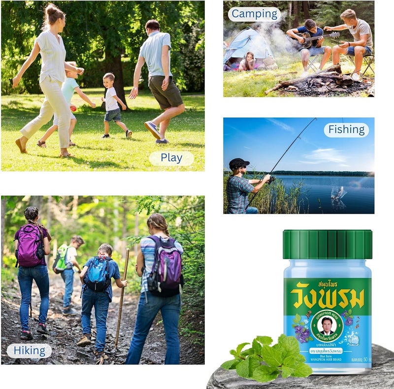 WANG PROM Herbal Balm 50g Blue Cool Salve - Image 5