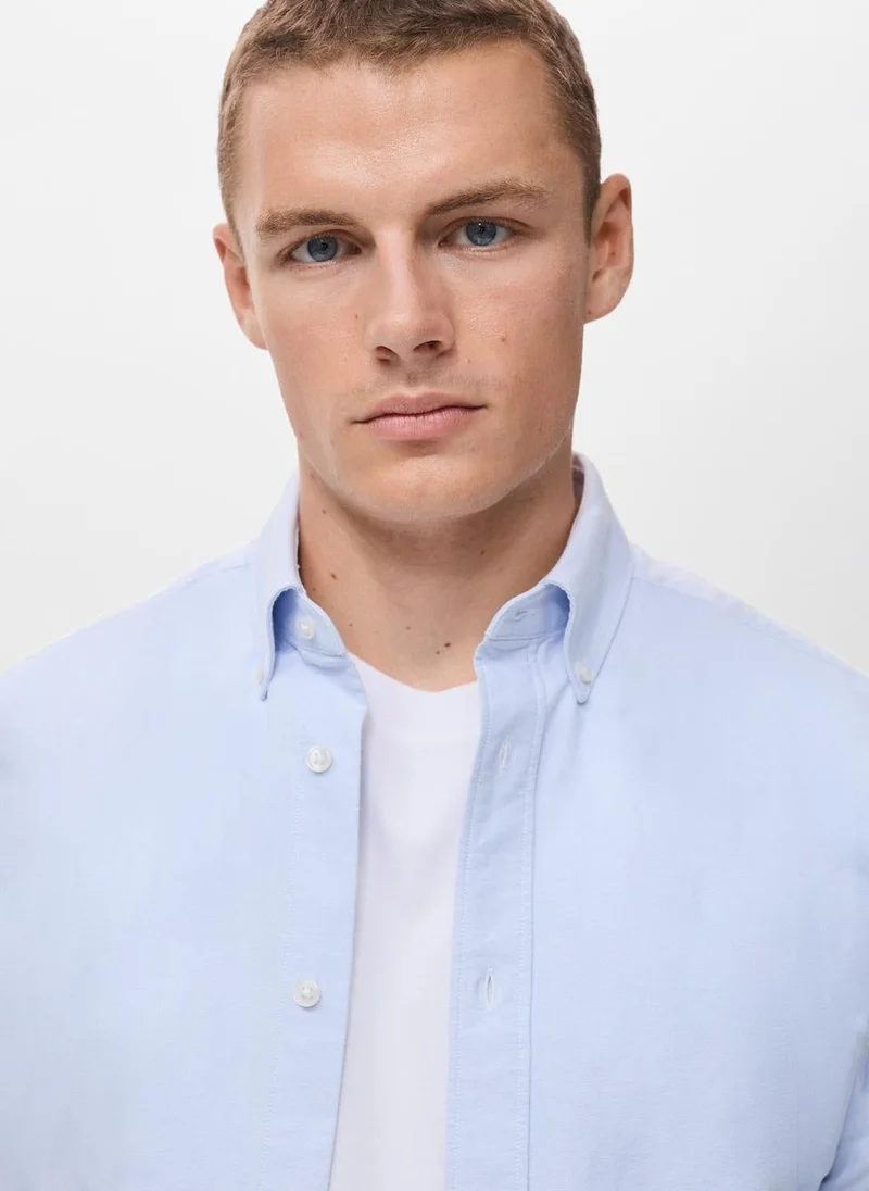 Mango Man  100% cotton Oxford shirt for Men | Best Price UAE