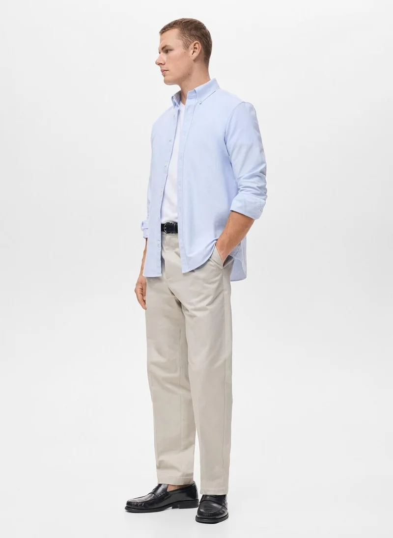 Mango Man  100% cotton Oxford shirt for Men | Best Price UAE