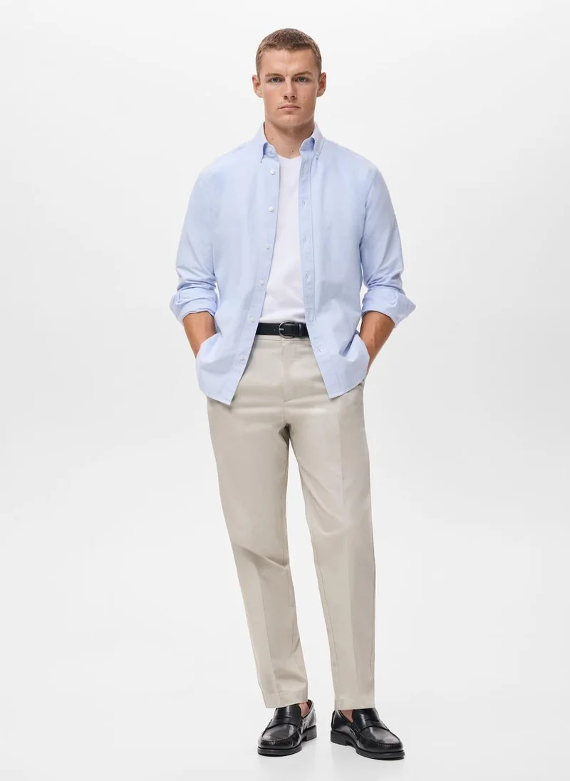 Mango Man  100% cotton Oxford shirt for Men | Best Price UAE