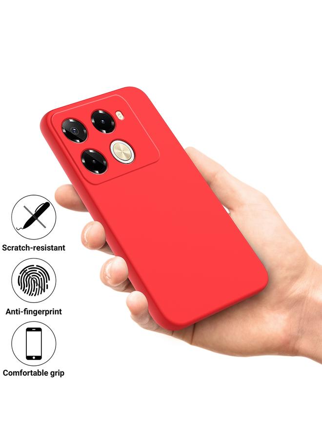 S-TOP Case For Infinix Note 40 Pro 5G / 40 Pro+ 5G Solid Color Liquid Silicone Dropproof Full Coverage Phone Case - Image 5