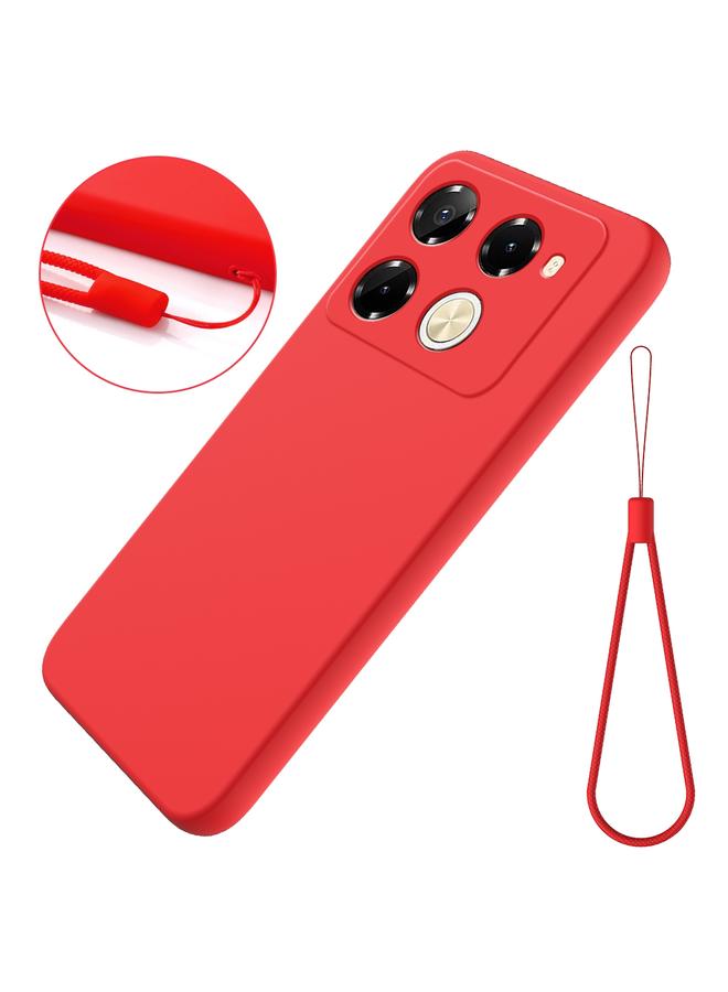S-TOP Case For Infinix Note 40 Pro 5G / 40 Pro+ 5G Solid Color Liquid Silicone Dropproof Full Coverage Phone Case - Image 2