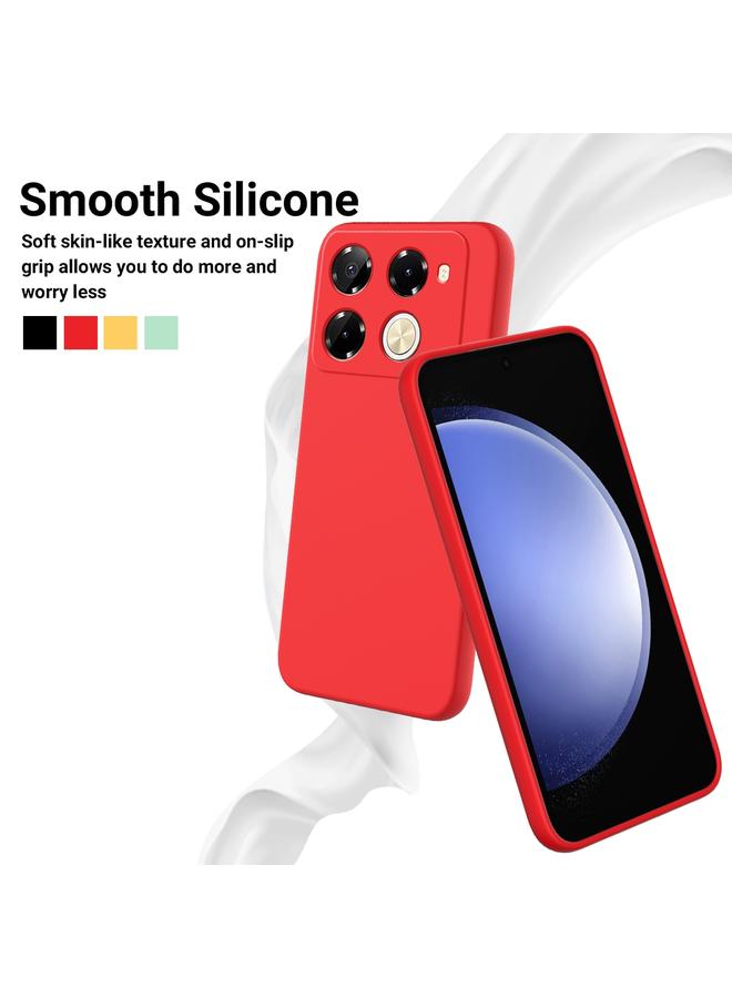 S-TOP Case For Infinix Note 40 Pro 5G / 40 Pro+ 5G Solid Color Liquid Silicone Dropproof Full Coverage Phone Case - Image 4