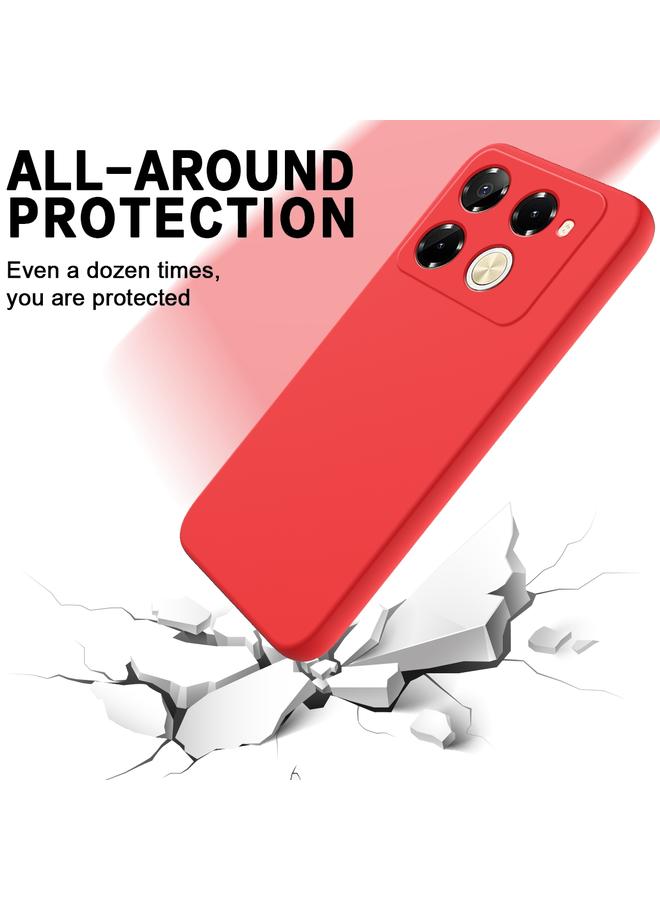 S-TOP Case For Infinix Note 40 Pro 5G / 40 Pro+ 5G Solid Color Liquid Silicone Dropproof Full Coverage Phone Case - Image 3