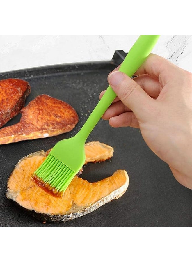 Silicone Oil Brush for Cooking and Baking, Food Grade BBQ Basting Brush for Oil, Butter, Sauce and Marinade, Heat Resistant Kitchen Pastry Brush, Multicolor - Image 5