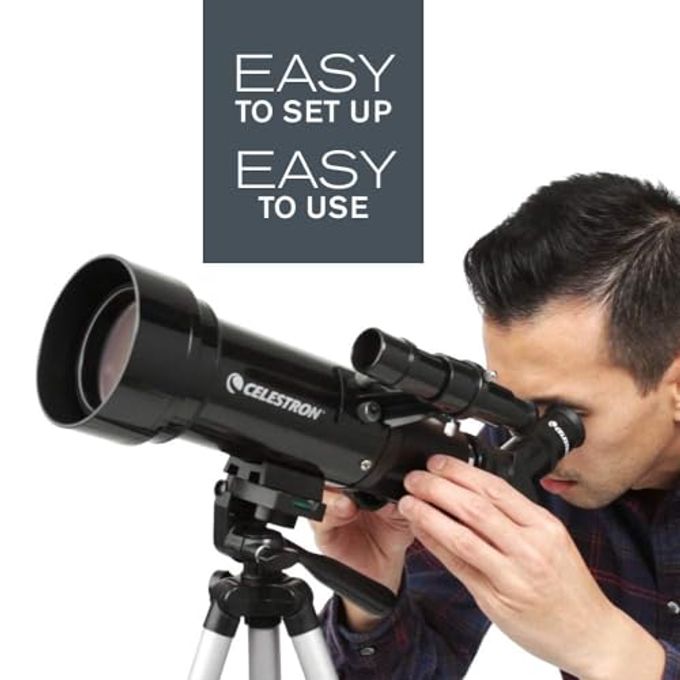 Celestron Travel Scope 70 Portable Refractor Telescope  70Mm Aperture, Fully-Coated Glass Optics  Includes Tripod, Backpack & Software  Ideal For Beginners & Travel - Image 3