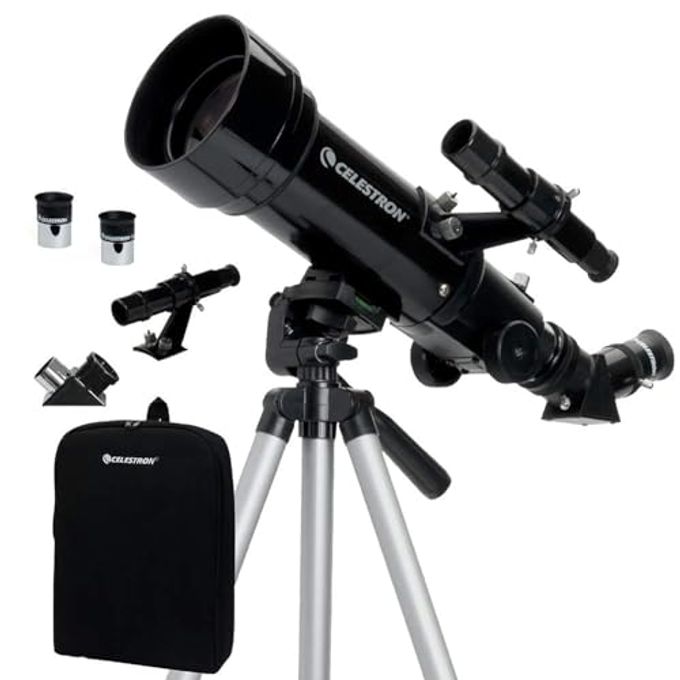 Celestron Travel Scope 70 Portable Refractor Telescope  70Mm Aperture, Fully-Coated Glass Optics  Includes Tripod, Backpack & Software  Ideal For Beginners & Travel - Image 1