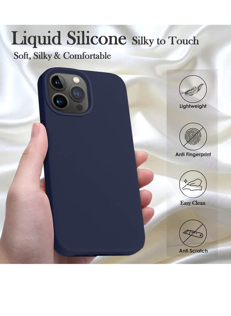 MUNTAQI Silicone Case for iPhone 14 Pro, Compatible with iPhone 14 Pro Liquid Silicone Gel Rubber Slim Shockproof Protective Phone Case with Soft Anti-Scratch Microfiber Lining - Image 2