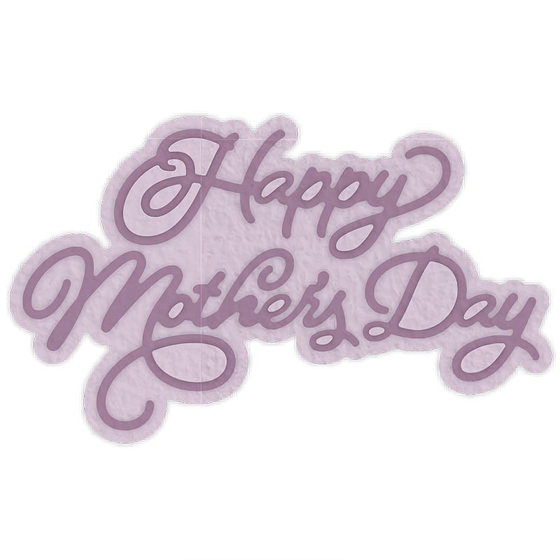 Briartw Happy Mother's Day Cutting Dies,Words Phrases Shadow Sentiment Die-Cutter for Card Making,DIY Alphabet Letters Scrapbooking Paper Crafts Embossing Stencil Photo Album Crafts Tool