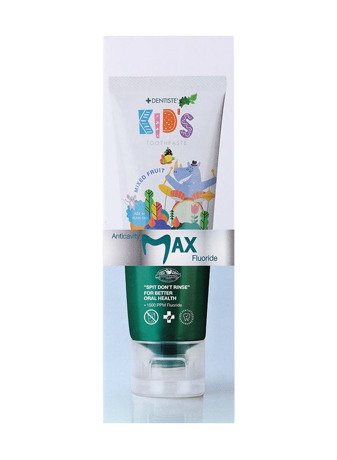 DENTISTE Kids Anticavity Max Fluoride Toothpaste 60G. Mixed Fruit Flavour, For Kids Of Age 6+. - Image 3