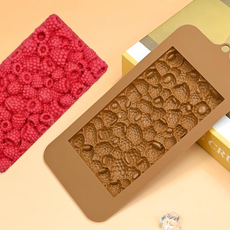 mostsom Chocolate Mold 3D Raspberry Silicone Mold for Fondant Candy Gum Paste Polymer Clay Resin Kitchen Baking Sugar Craft Cake Cupcake Decorating Tools (K_ 8.88x4.16x0.48 inch) - Image 3